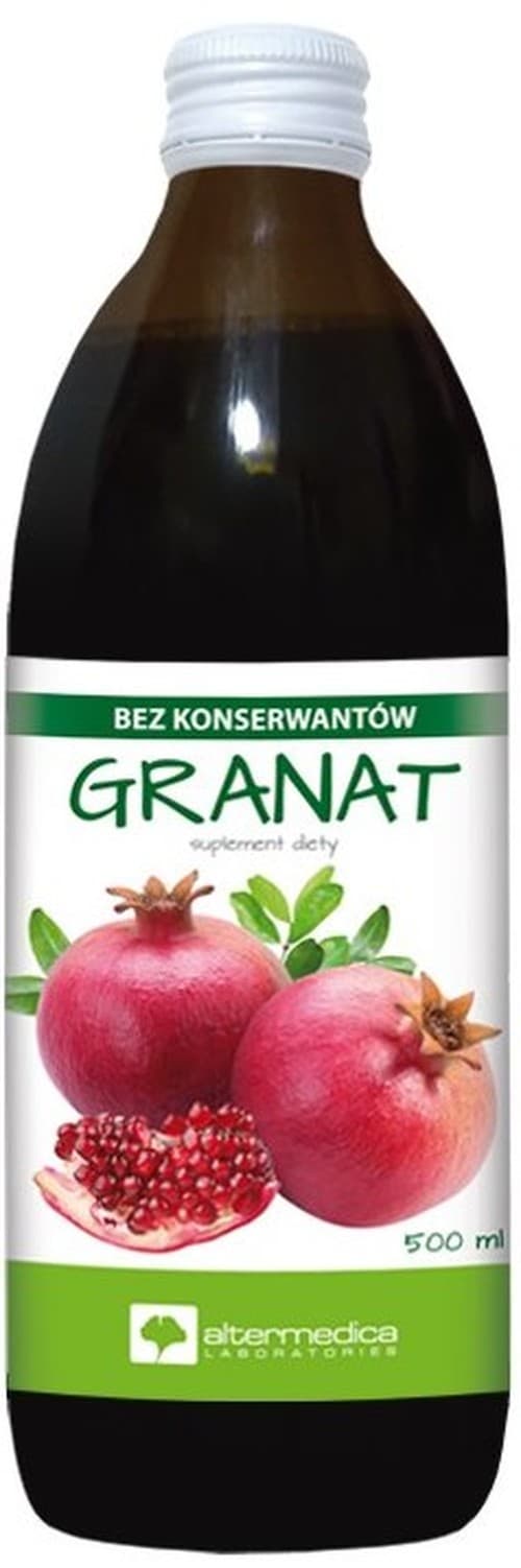 Alter Medica - Pomegranate Juice 500ml – Alter Medica packaging