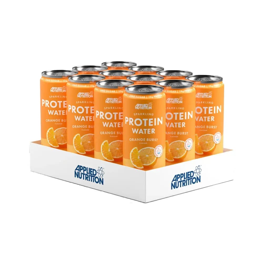 Applied Nutrition - Sparkling Protein Water (12x330ml) - Orange Burst – Applied Nutrition förpackning