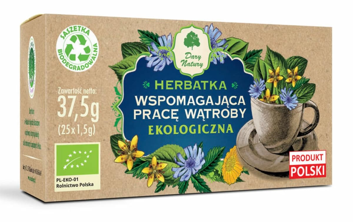 Dary Natury - Herbatka wspierająca wątrobę – Dary Natury opakowanie