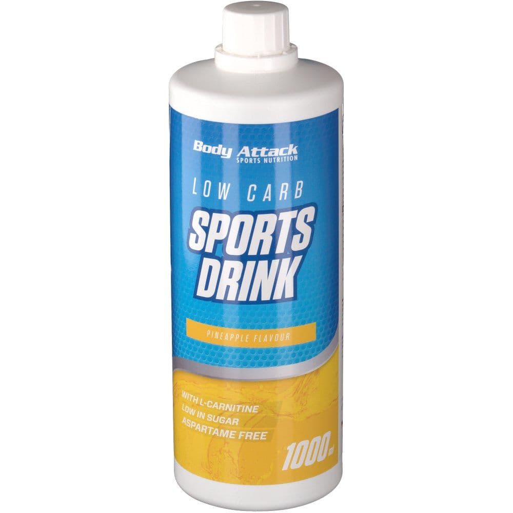 Body Attack - Sports Drink Zero - Ananas, 1000 ml – Body Attack Verpackung