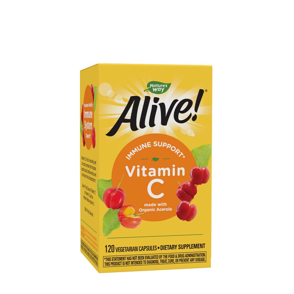 Nature's Way - Alive! Vitamina C – Nature's Way embalagem