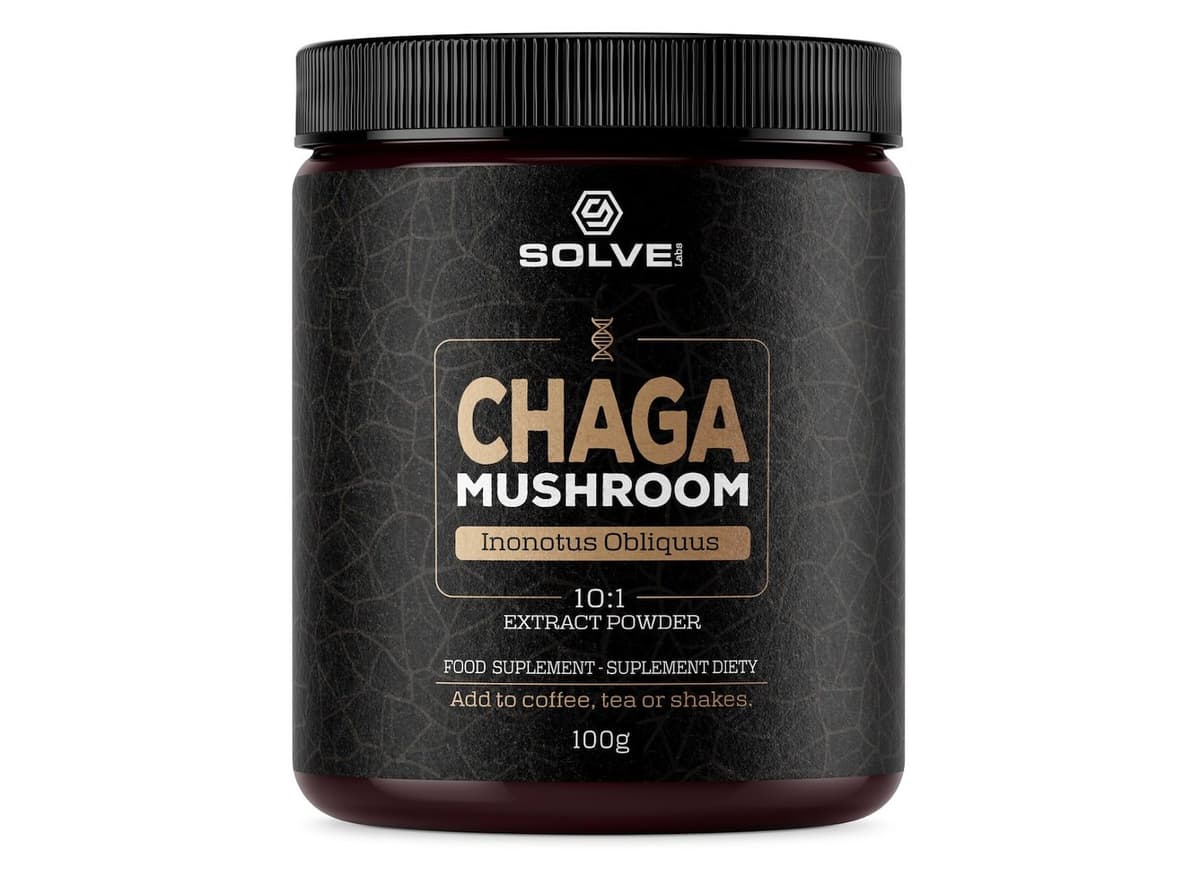 SOLVE Labs - Extracto de hongo Chaga 10:1 – SOLVE Labs empaque