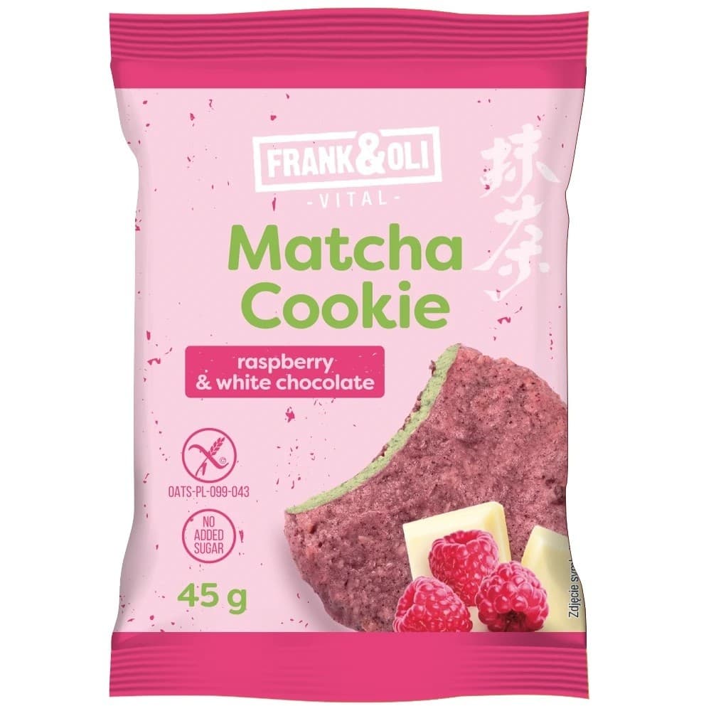 Frank&Oli - Matcha Cookie White Chocolate Raspberry 45g