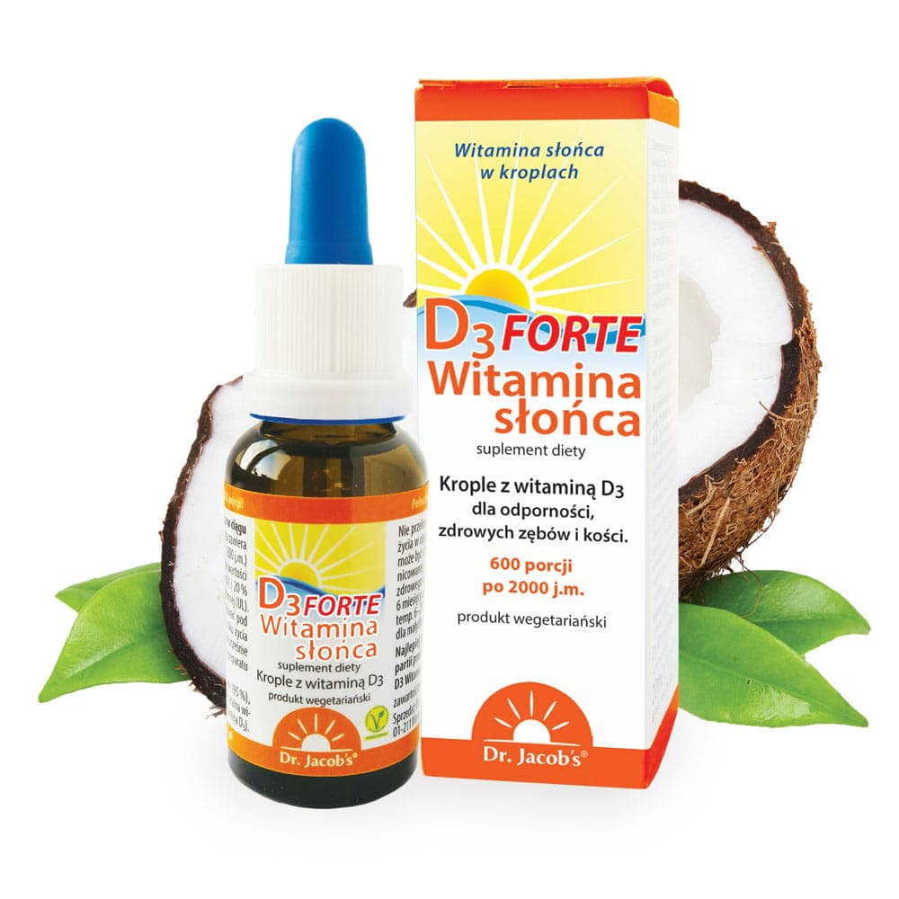 Dr. Jacob's Witamina D3 Forte 2000 IU 20 ml – Dr. Jacob's packaging