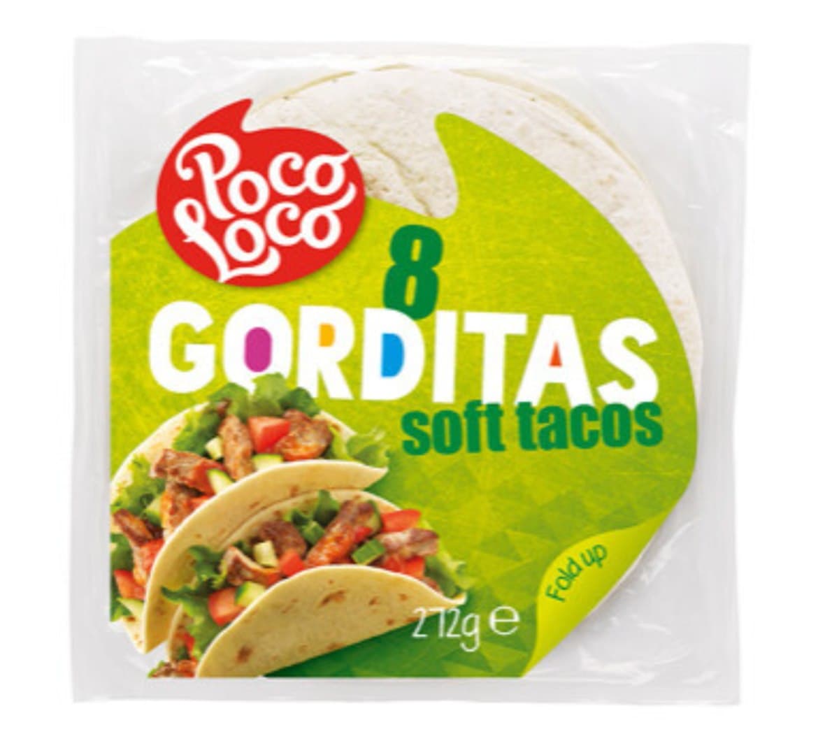 Poco Loco - Gorditas Soft Tacos - 272g – Poco Loco förpackning