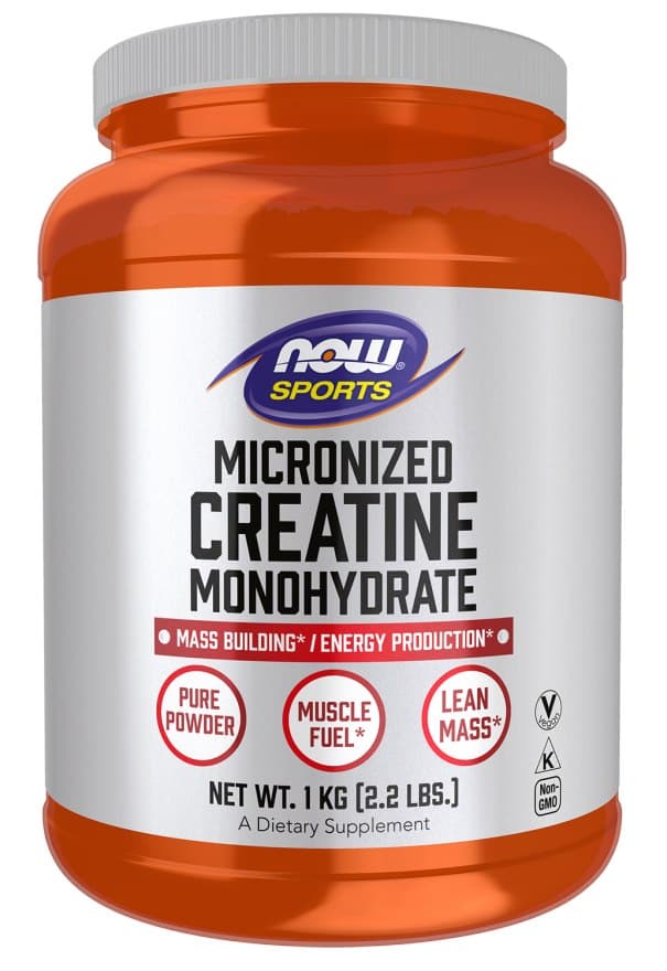 NOW Foods - Mikronizowany Kreatyna Monohydrat – NOW Foods opakowanie