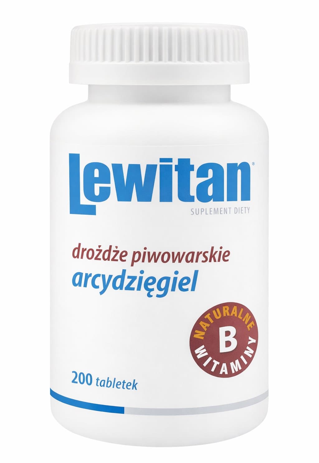 Lewitan - Brewer'S Yeast Masterwort - 200 Tabletek (200 Tabs) – Lewitan förpackning