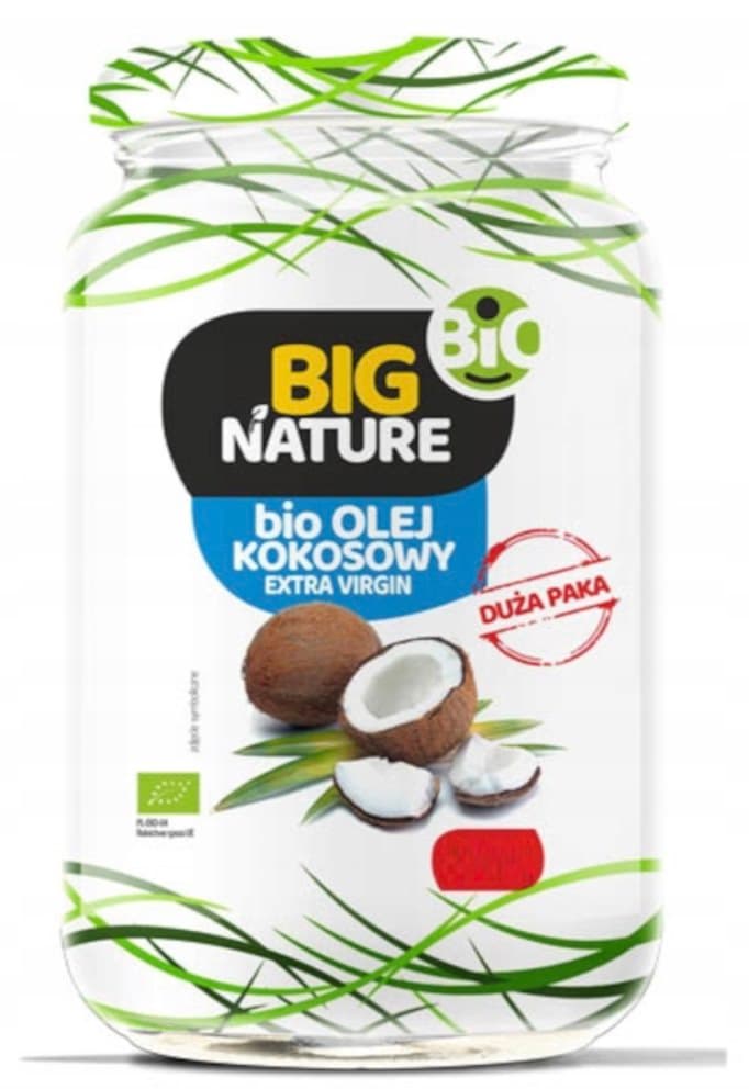 Big Nature Organic Virgin Coconut Oil 900 ml – Big Nature packaging