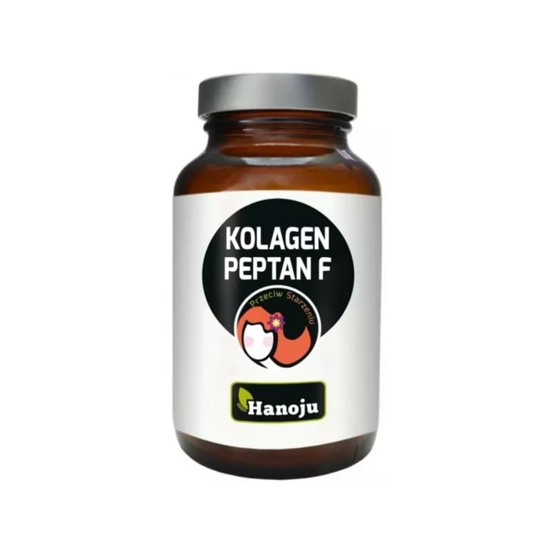 Hanoju - Kollagen Peptan F - 300 mg, 150 kapsler – emballage