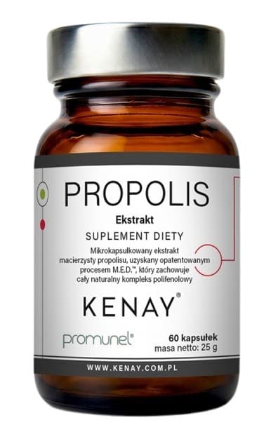 Kenay - Propolis - ekstrakt - 60 caps – Kenay förpackning
