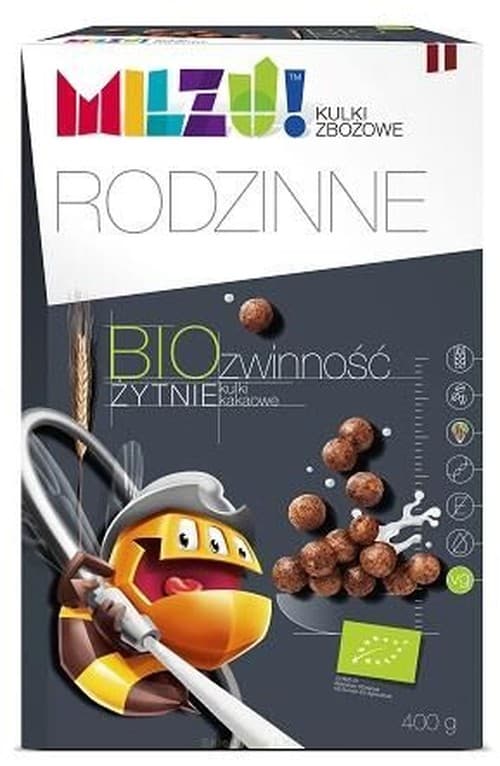 Milzu - Biologische Rogge-Haver Cacaoballen – Milzu verpakking