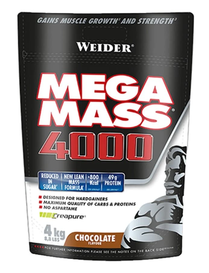 Weider Mega Mass 4000 – Weider empaque