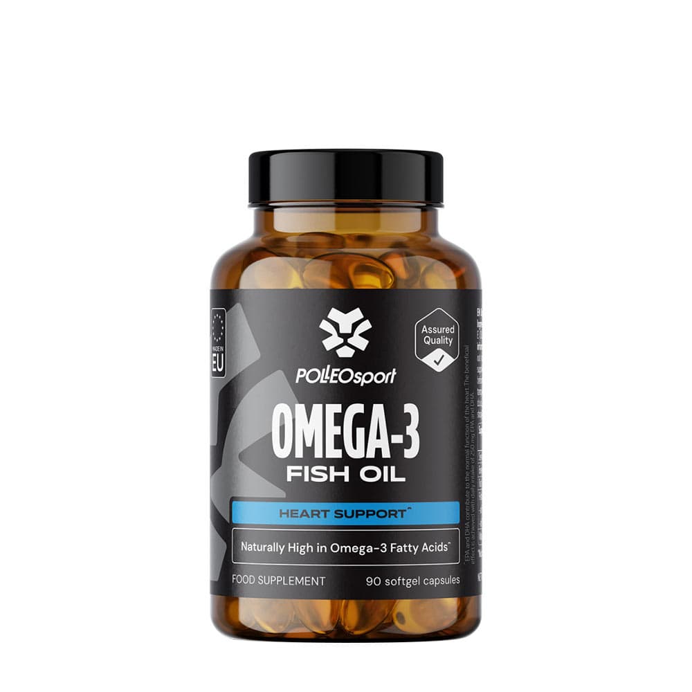 Polleo Sport - Omega-3 fiskolja - 90 mjukkapslar – Polleo Sport förpackning