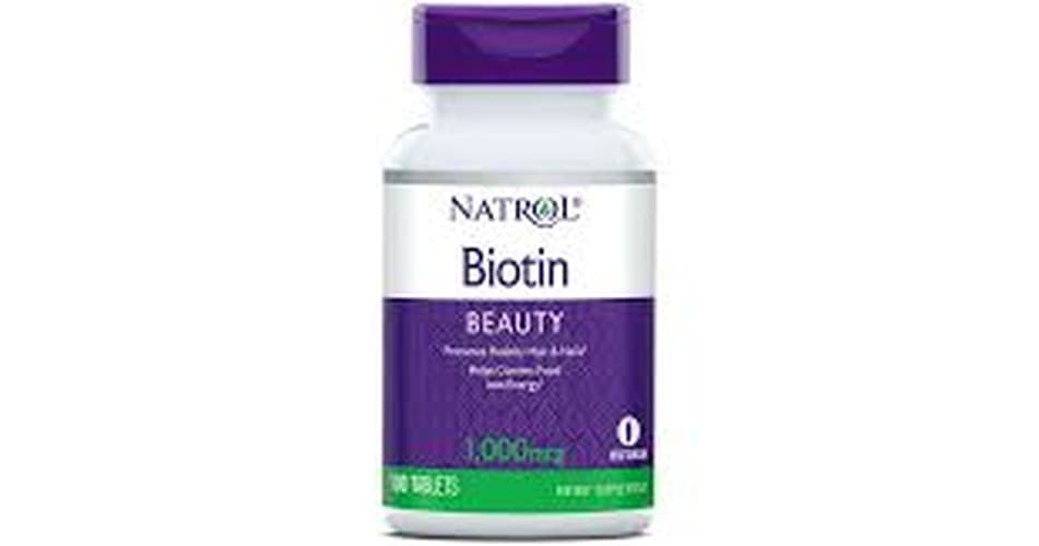 Natrol - Biotin - 1000mcg, 100 Tabs – Natrol förpackning
