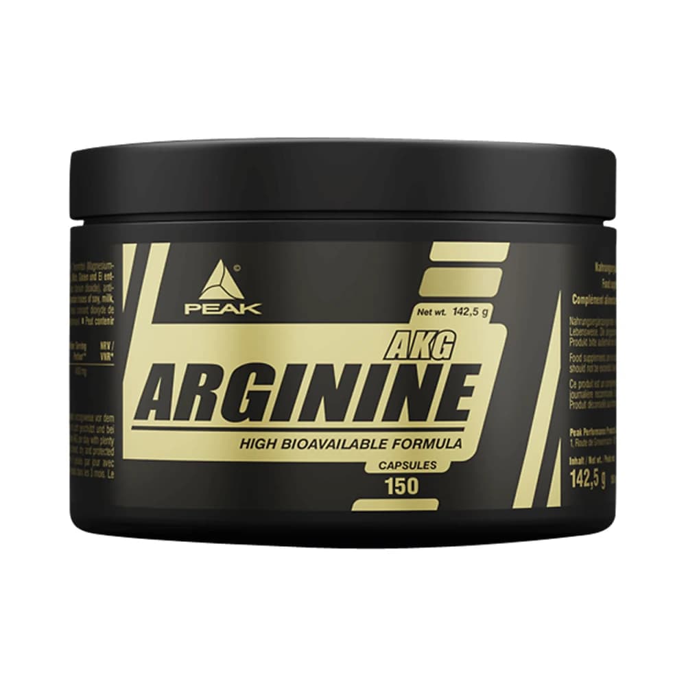 Peak - Arginine AKG - Standard - 150 capsules – Peak förpackning