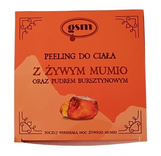 GSM MUMIO Peeling corpo con Mumio vivo e polvere di ambra (200 ml) – Gsm confezione