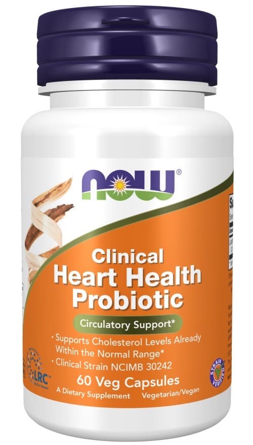 Now Foods - Clinical Heart Health Probiotic - 60 Vcaps – NOW Foods packaging