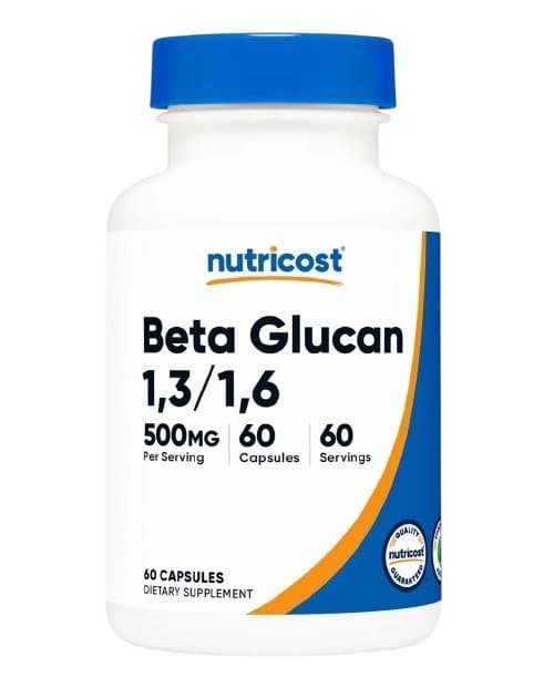 Nutricost - Beta Glucan 1,3/1,6 - 60 Caps – Nutricost förpackning