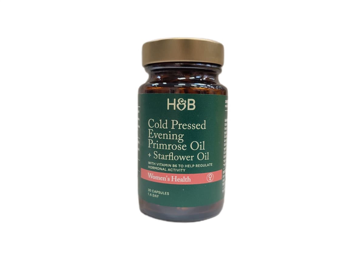 Holland & Barrett - Aceite de Onagra prensado en frío + Aceite de Borraja – Holland & Barrett empaque