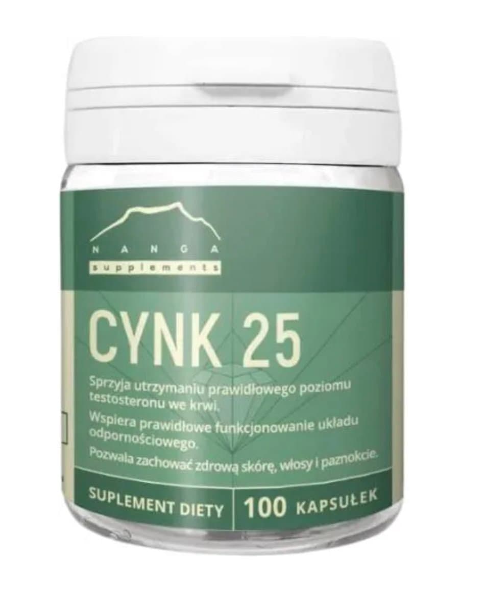 NANGA - Zinc 25 - 100 Capsules