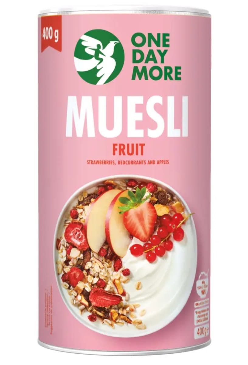 ONE DAY MORE - Muesli – ONE DAY MORE förpackning
