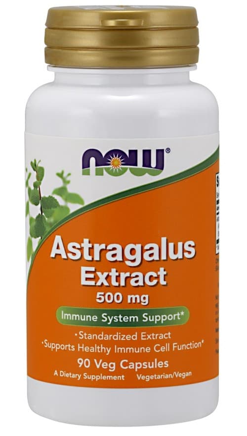 NOW Foods Astragalus Extract 500mg - 90 Vegetable Capsules