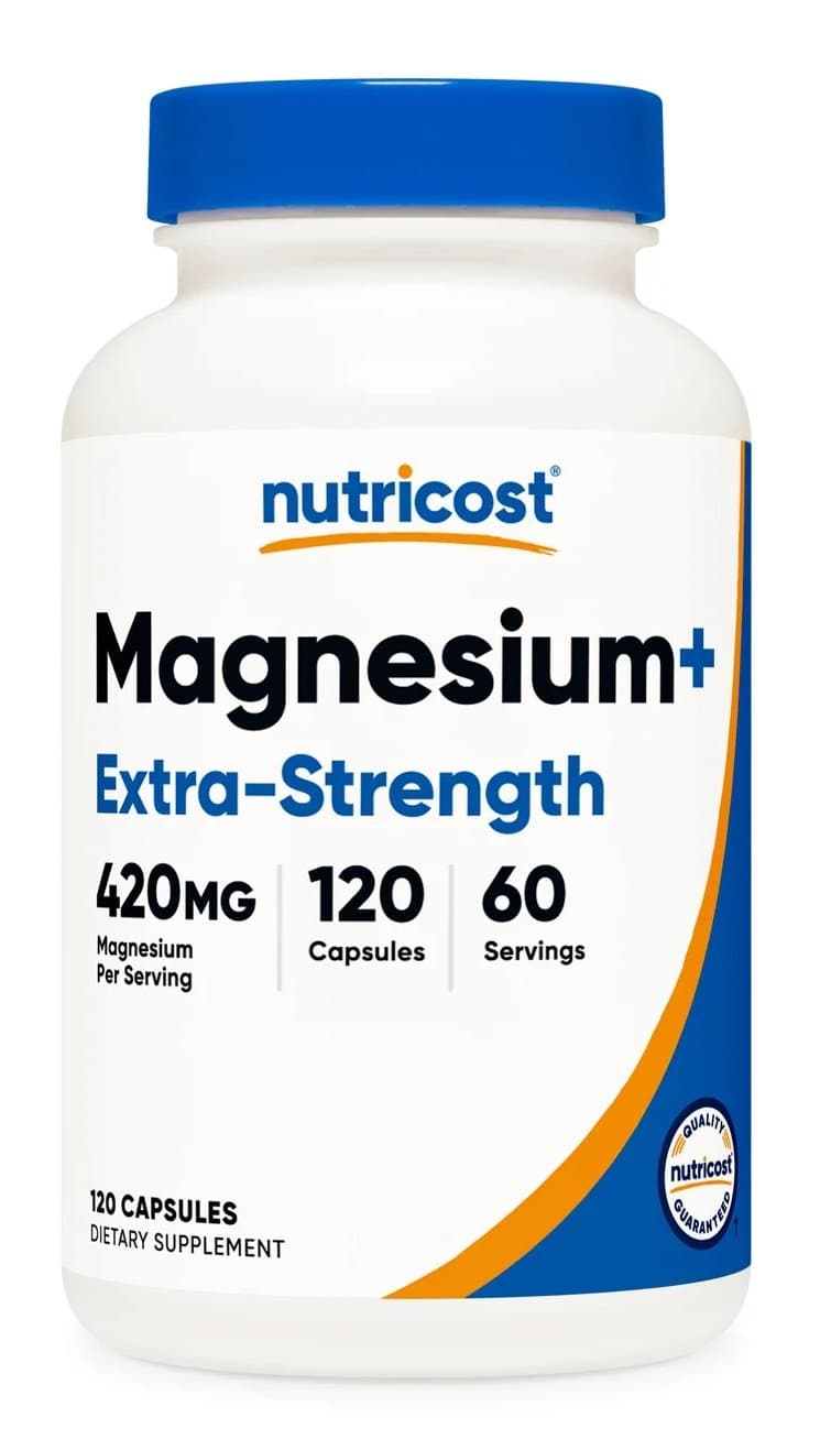 Nutricost - Magnesio+ - 120 Cápsulas – Nutricost empaque