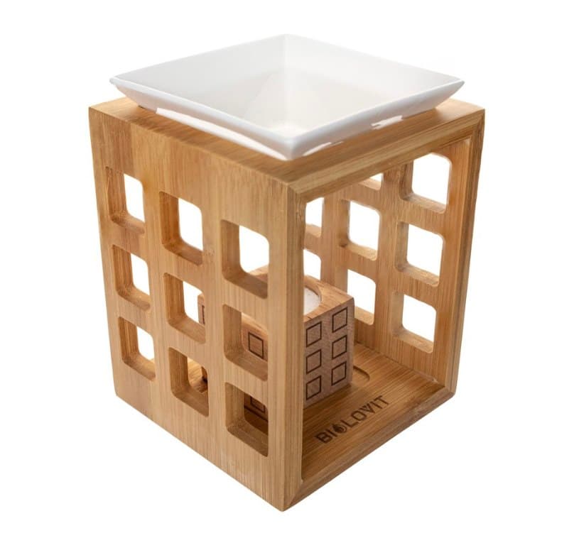 Bilovit Bamboo Essential Oil Diffuser with Ceramic Holder – Biolovit packaging