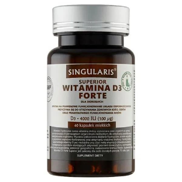 Singularis - Vitamina D3 Forte 60 Cápsulas Blandas – Singularis empaque