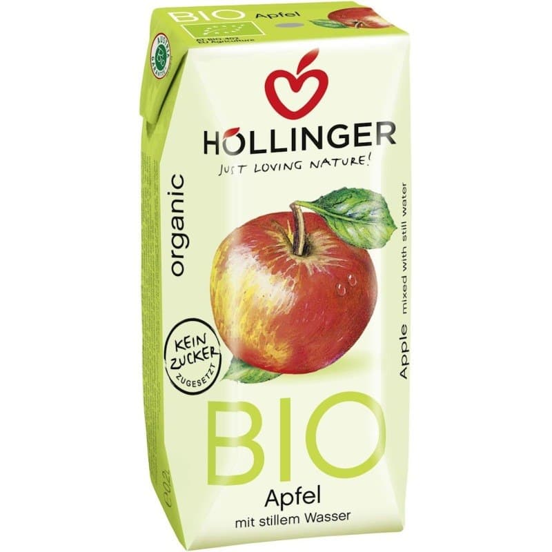 Hollinger Organic Apple Nectar Without Added Sugars 200 ml – Hollinger packaging