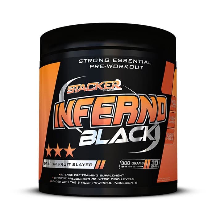 Stacker2 - Inferno Black - Pre-Workout Energy – Stacker2 förpackning