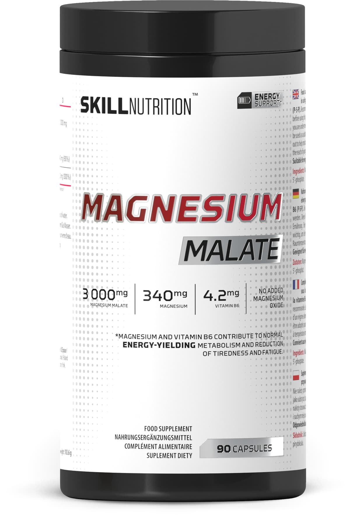 Skill Nutrition - Magnesium Malate – Skill Nutrition förpackning