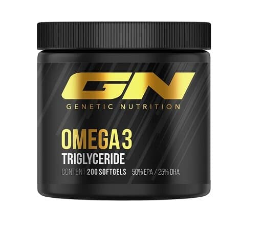 Genetic Nutrition - Omega-3-Triglyceride - 200 Weichkapseln – Genetic Nutrition Verpackung