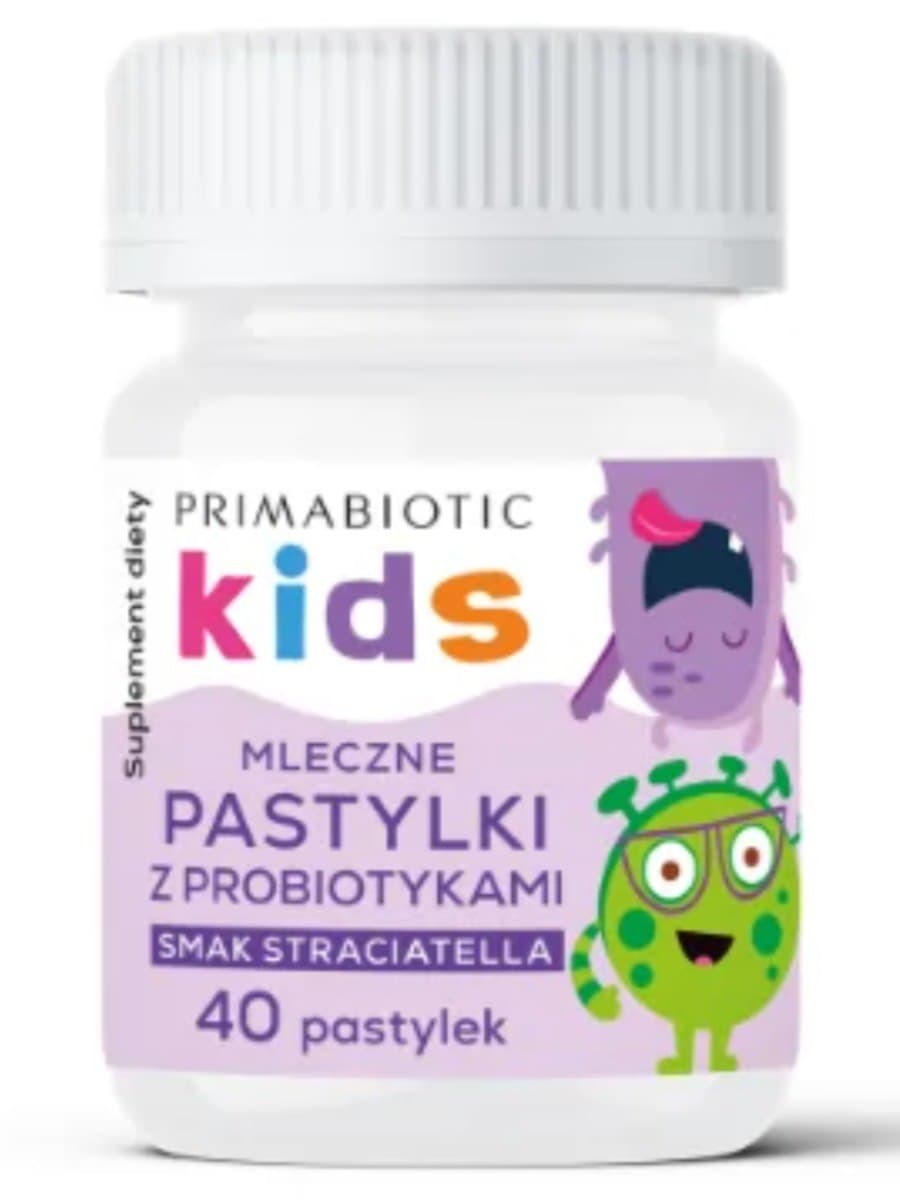 PrimaBiotic - Pastillas probióticas para niños con leche – Primabiotic empaque