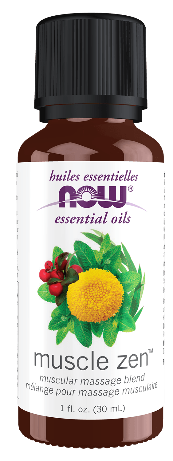 NOW Foods - Essential Oil, Muscle Zen - 30 ml. – NOW Foods verpakking