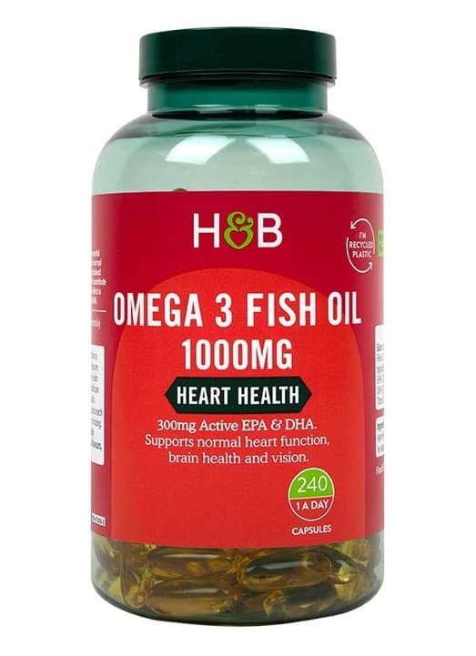 Holland & Barrett - Omega 3 Fish Oil, 1000mg – Holland & Barrett emballage