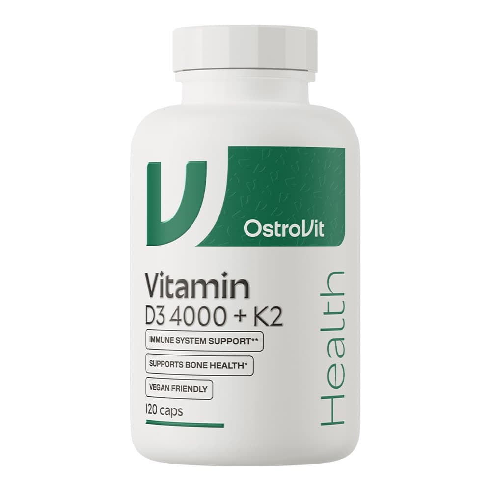 Ostrovit - Vitamine D3 4000IU + K2 Vegan - 120 Caps – OstroVit packaging