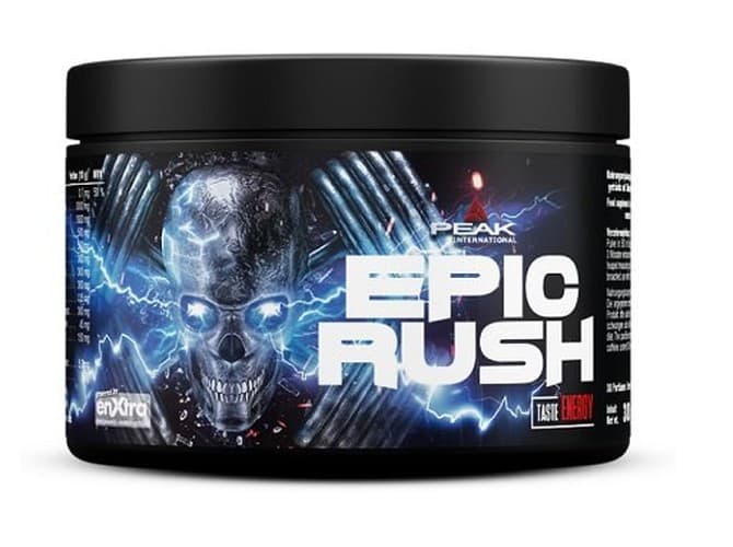 Peak - Epic Rush, suplemento preentrenamiento – empaque