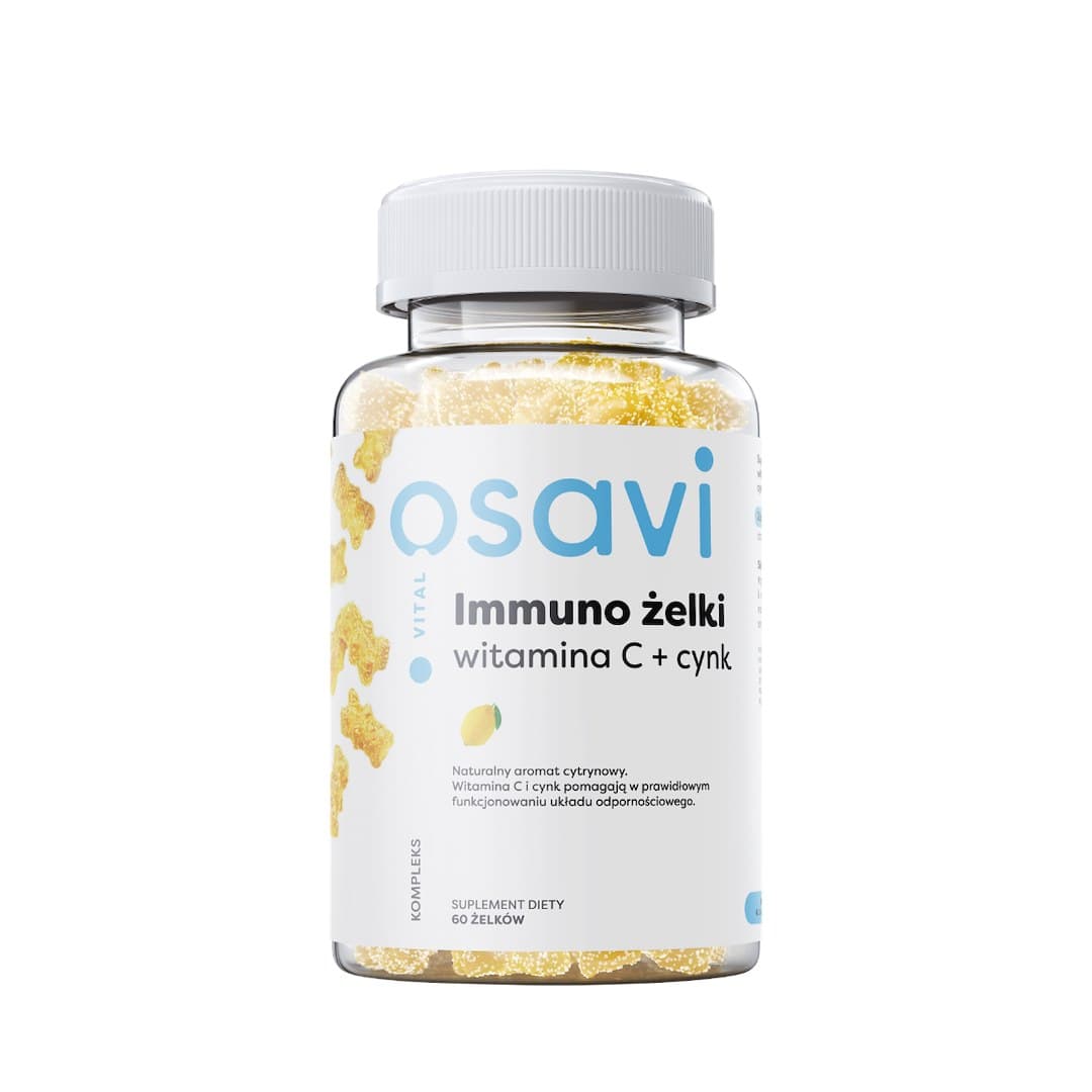 Osavi Immuno Vitamina C + Zinco 60 caramelle gommose al limone – Osavi confezione