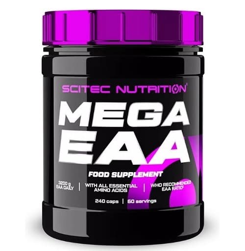 Scitec Nutrition - Mega EAA - 240 cápsulas – embalagem