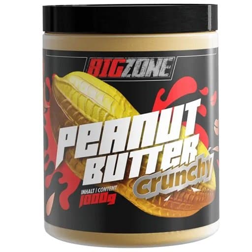 Big Zone - Jordnötssmör - Krispigt, 1 000 g – Big Zone förpackning