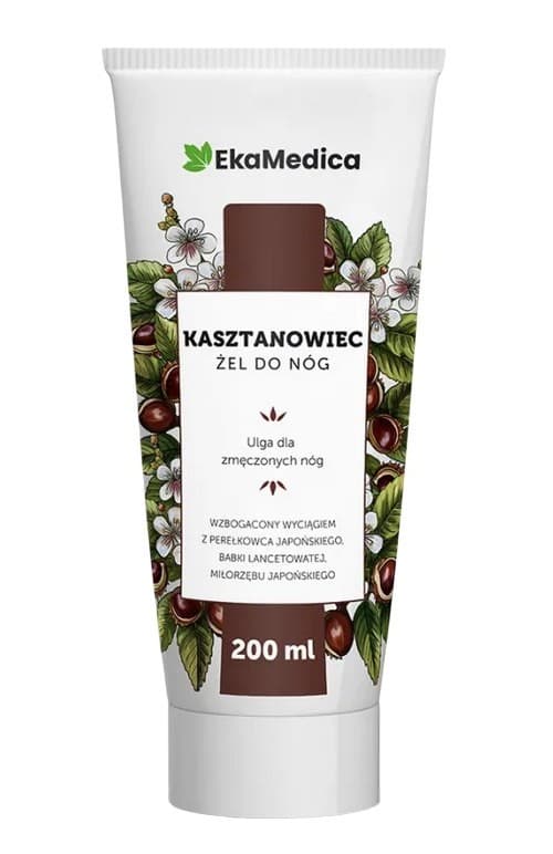 Eka Medica - Gel de Piernas de Castaño de Indias - 200ml – Eka Medica empaque