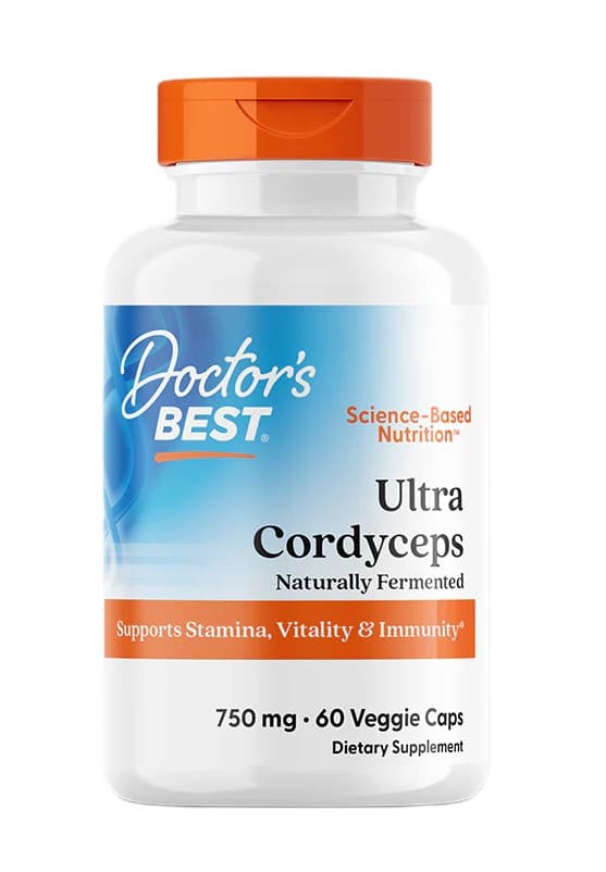 Doctor's Best Ultra Cordyceps 750 mg - 60 capsules végétaliennes