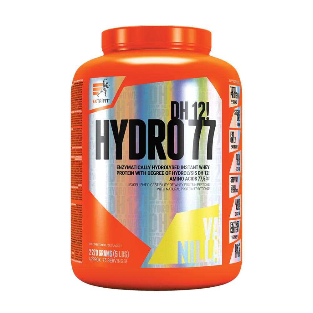 Extrifit Hydro 77 DH12 - Hydro 77 DH12, Vanille - 2270 g – Extrifit verpakking