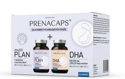 FORMEDS - Prenacaps MultiPlan + DHA - 30 cápsulas + 60 cápsulas – empaque
