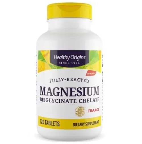 Healthy Origins - Fully-Reacted Magnesium Bisglycinate Chelate – Healthy Origins förpackning