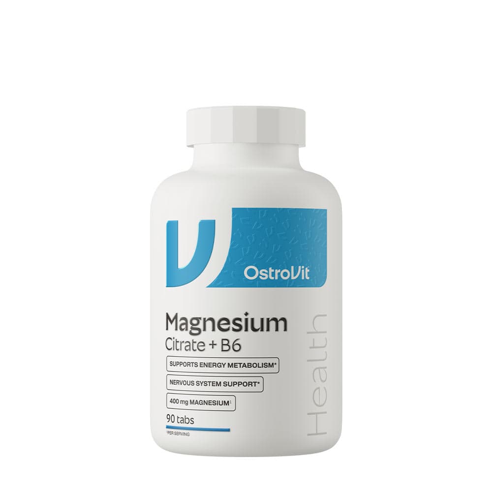 OstroVit Cytrynian Magnezu 400 mg + B6 - 30 kapsułek – OstroVit opakowanie