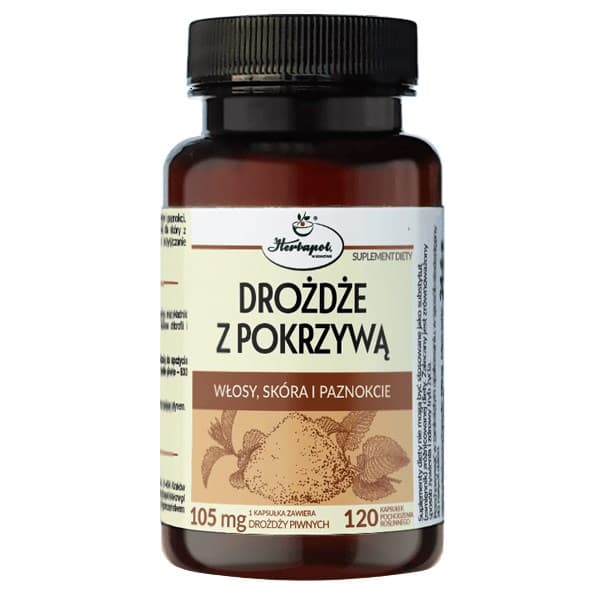 Herbapol Kraków - Levure avec Ortie - 120 capsules