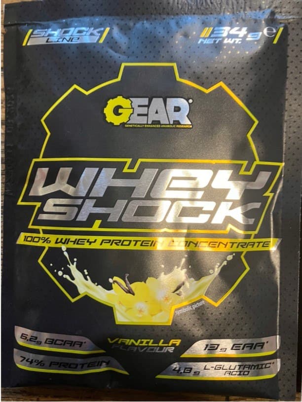 Gear Whey Shock 34g vanille | FA Nutrition – Gear emballage