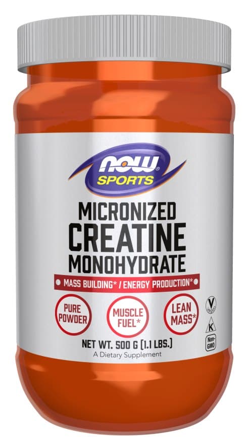 NOW Foods - Créatine Monohydrate Micronisée – NOW Foods emballage